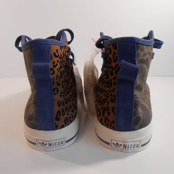 Adidas Nizza High RF Camo Leopard Men's Athletic Sneakers - Picture 2 of 4